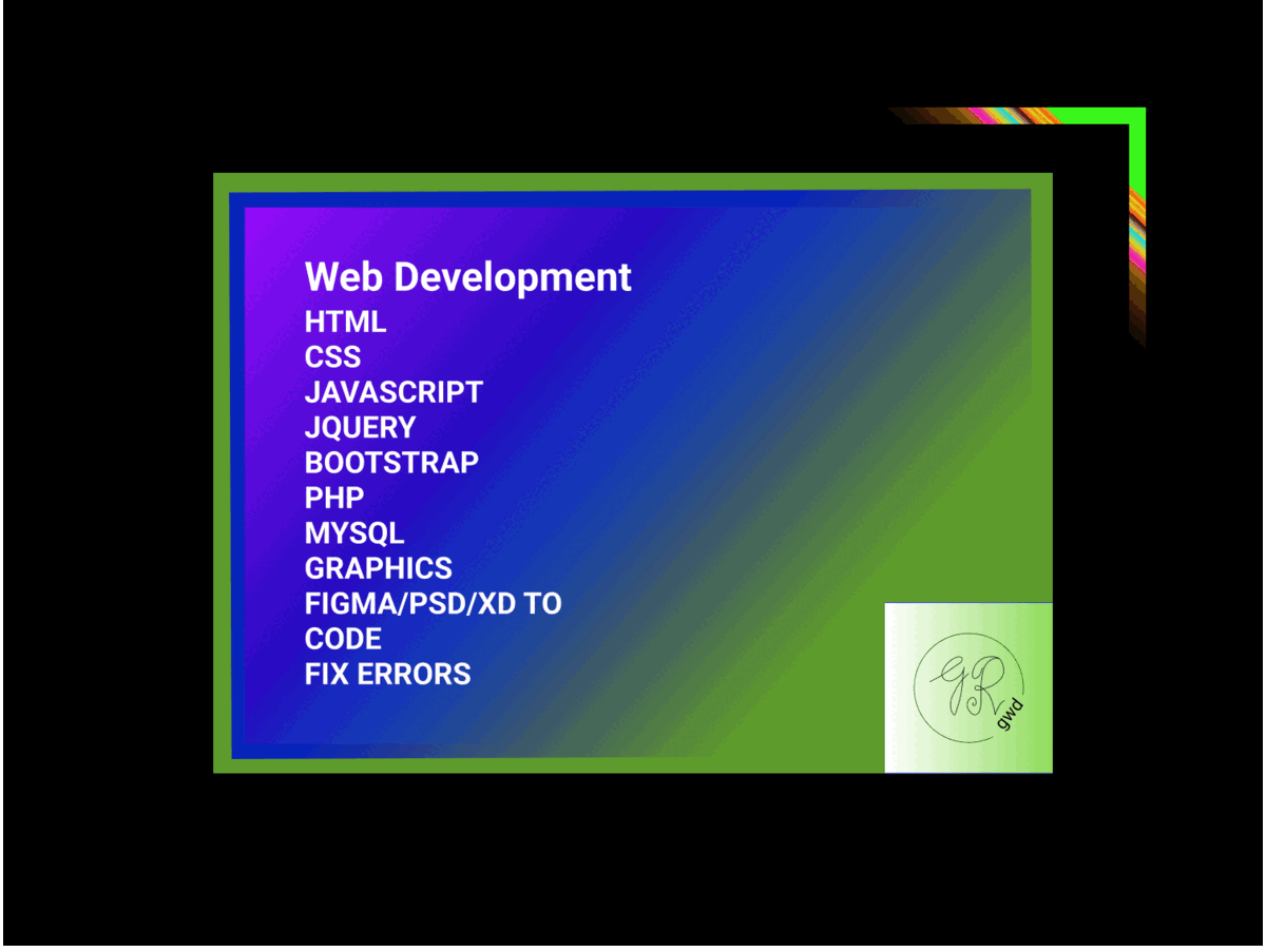 Web Development Using HTML, Css, Javascript,Jquery, Bootstrap, PHP, MySql, and Graphics